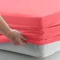 thumbnail image 2 of Smyrna Full Size Bamboo Derived Rayon Sheets Set, Deep Pockets, Softer Than Cotton, Luxury Sheet Set, Moisture Wicking, No Fading, High Quality, Full Size, Coral, 2 of 5