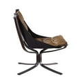 thumbnail image 6 of ACME Carney Button Tufted Top Grain Leather Upholstery Accent Chair in Coffee, 6 of 8