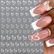 thumbnail image 2 of Quezadyl 8 hojas de stickers para uñas con corazones 3D para San Valentín, 2 of 9