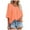 Orange, variant on WENWU Women's V Neck Batwing Half Sleeved Shirt Knit Loose Shirt Solid Color Top Cute Workout T Shirts Top Women Loose