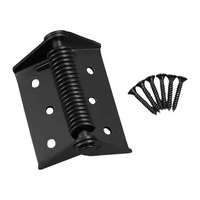 GROWTH TANK Self Closing Spring Door Hinge Automatic Door Closer Hinge for Fence Kitchen Black