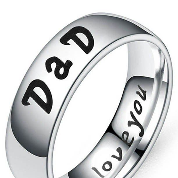 Couples Family Ring Mother Dad Son Daughter Christmas ring Lovers ring Love Family Shiny Ring Christmas Hand Jewelry Gift