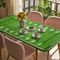 thumbnail image 3 of Rugby Sport Table Cloths for 4 Foot Rectangle Tables, American Football Field Stadium Patio Waterproof Elastic Fitted Tablecloths, Washable Rectangular Table Cover for Camping, 3 of 8