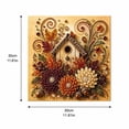 thumbnail image 2 of Autumn Floral Birdhouse Pearl Painting Kit, 3D Dimensional Pearl Diamond Art Craft, DIY Bead Art For Adults Beginners, Fall Harvest Home Wall Decor, Ideal Thoughtful Seasonal Handmade Gift, 2 of 4
