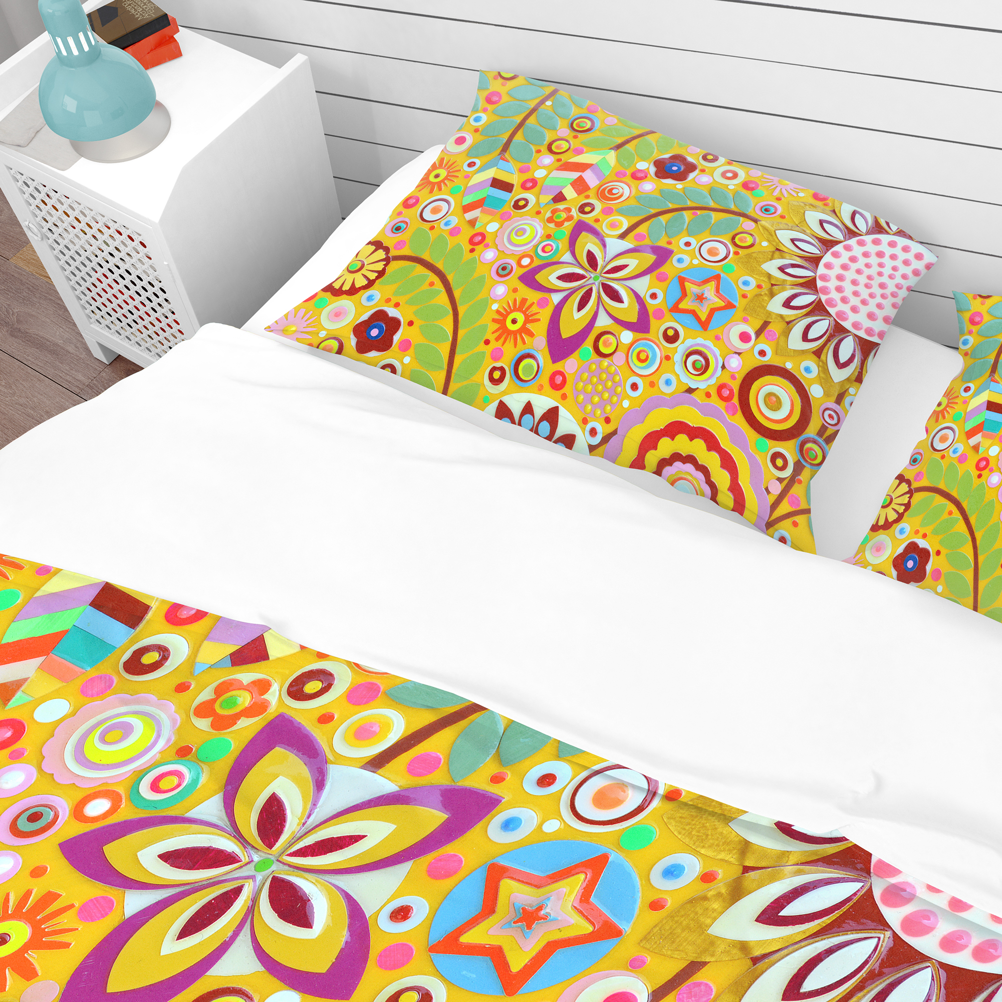 Designart Vintage Duvet Cover Set - Cozy Floral Bedding - Walmart.com
