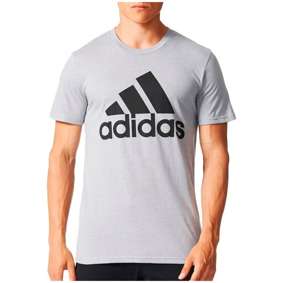 adidas Men's Badge Of Sport Classic T-Shirt (MGH/Black, L)
