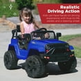 thumbnail image 3 of Best Choice Products 12V Kids Ride On Truck Car w/ Parent Remote Control, Spring Suspension, LED Lights - Blue, 3 of 8