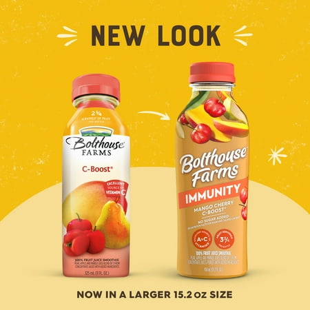 Bolthouse Farms Immunity Smoothie, Mango Cherry C-Boost, 15.2 fl. oz. Bottle