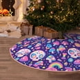 thumbnail image 6 of KLL Skull mushroom rainbow Christmas Tree Skirt 30" ,Party Decorations Farmhouse for Christmas Decorations Holiday Party, 6 of 6