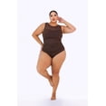 thumbnail image 1 of Traje de baño con detalle de mesh Roman Fashion /Tallas Extras, W-12 (Cafe) cafe 38, 1 of 6