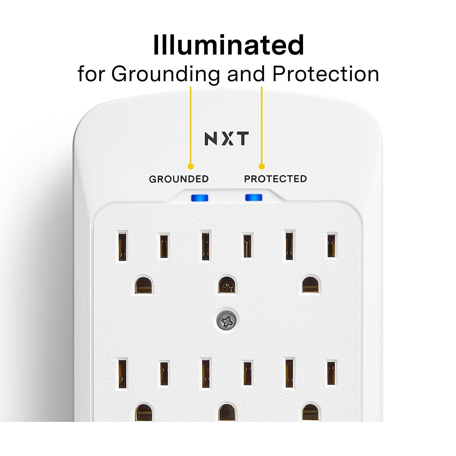 NXT Technologies 6-Outlet Plus USB Outlet Surge Protector 900 Joules (NX61427)