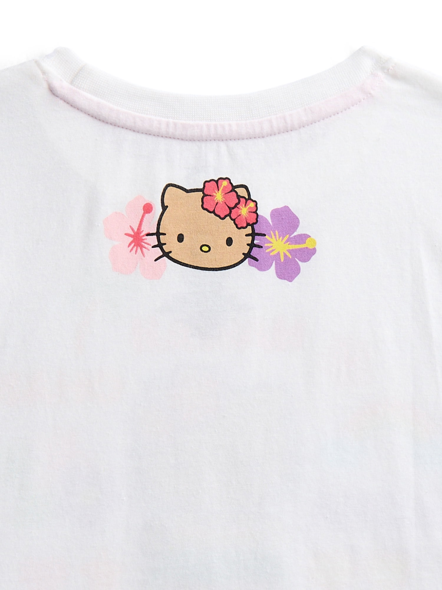 Hello Kitty Girls Graphic Tee with Short Sleeves, Sizes XS-2XL