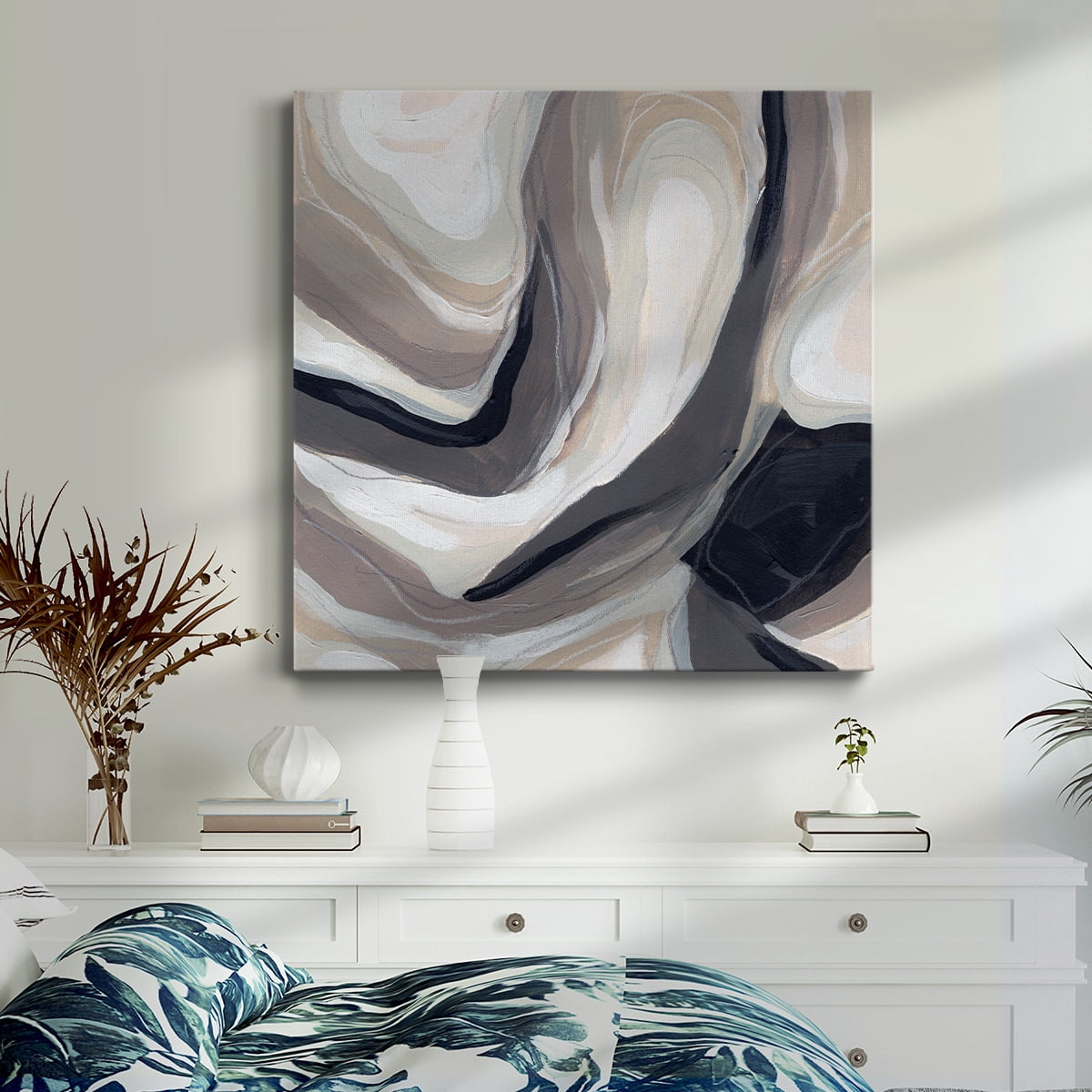 Wexford Home Stone Ripple III-Premium Gallery Wrapped Canvas, 16" x 16" - Ready to Hang