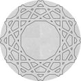 thumbnail image 1 of Ahgly Company Machine Washable Indoor Round Transitional Platinum Gray Area Rugs, 5' Round, 1 of 7