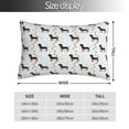 thumbnail image 2 of Fuzoiu Dachshund Dog Print Pillow Case with Hidden Zipper,Pillow Covers,Soft and Comfortable Pillowcase-20"x30", 2 of 6