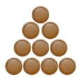 thumbnail image 1 of 10 piezas marcadores de pelotas de golf soporte para gorra de golf artesanía de regalo decoración ligera clips para sombrero de golf, para práctica Marrón claro, 1 of 9