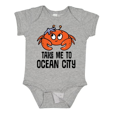 

Inktastic Ocean City Maryland Cute Crab Boys or Girls Baby Bodysuit