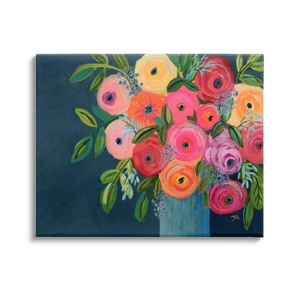 Stupell Industries Varied Roses Bouquet Painting Botanical & Floral Painting Gallery Wrapped Canvas Print Wall Art