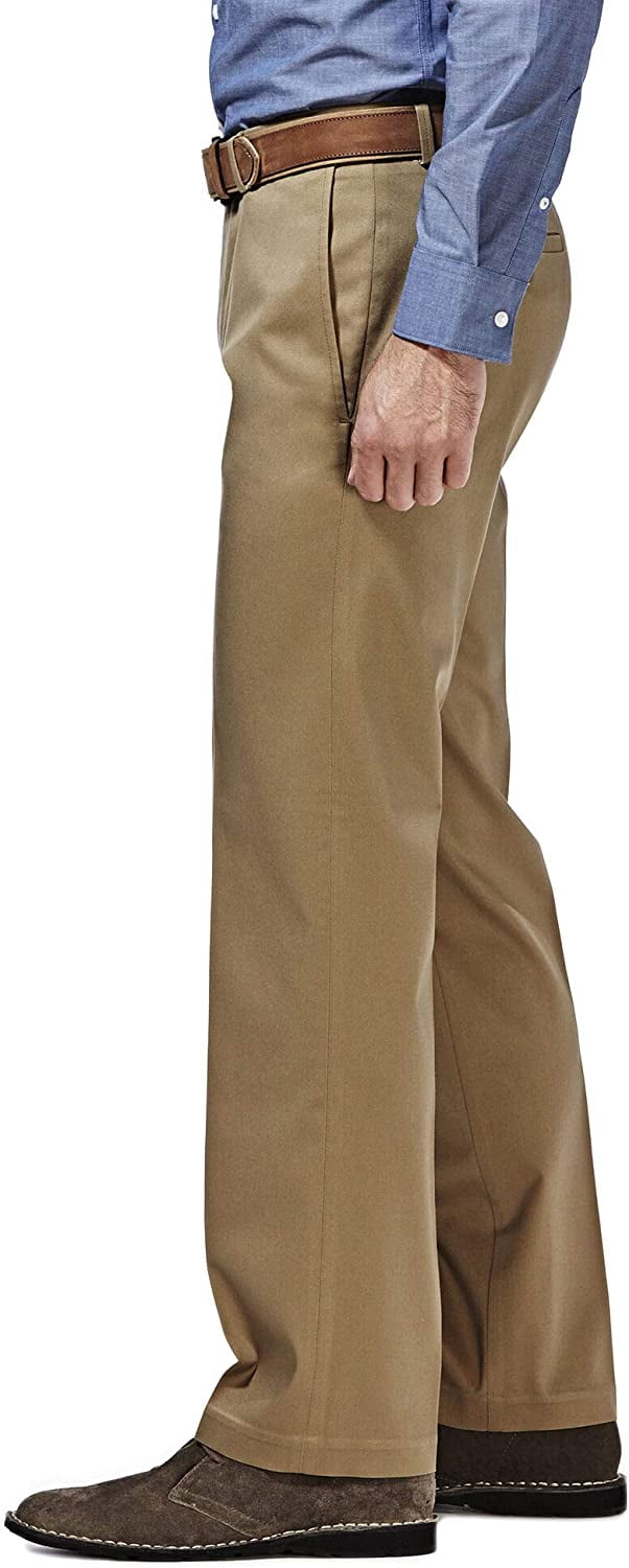 Men's Haggar® Premium No-Iron Khaki Super Flex Waist