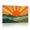 Earth Brown, variant on XaaKee Retro Retro Landscape Vector Waves Sunburst Canvas Art Prints Inner Framed 18*12Inch