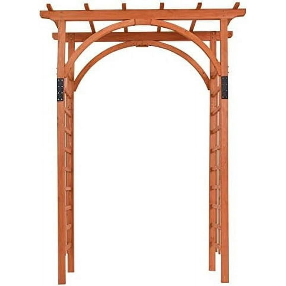 Premium Outdoor Wooden Cedar  Arch Pergola Trellis Wood Garden Yard Lattice$$Garden & Patio