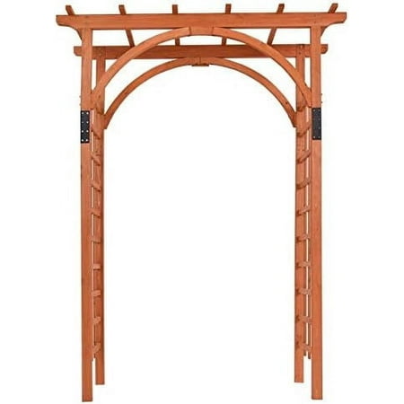 Premium Outdoor Wooden Cedar Arbor Arch Pergola Trellis Wood Garden Yard Lattice