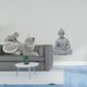 thumbnail image 2 of Escultura De Buda, Mono Y Gato, Adorno De Mesa, Artesanía, Figura Decorativa, Estatua De Animal Para Dormitorio, Sala De Estar, Oficina, Regalo De Inauguración De La Casa, Miniatura, 2 of 8