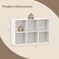 thumbnail image 2 of Librero Organizador de 6 Cubos, Estante Minimalista de para Libros y Organizar, Librero para Sala Oficina Dormitorio 90X30X60CM (Blanco), 2 of 8