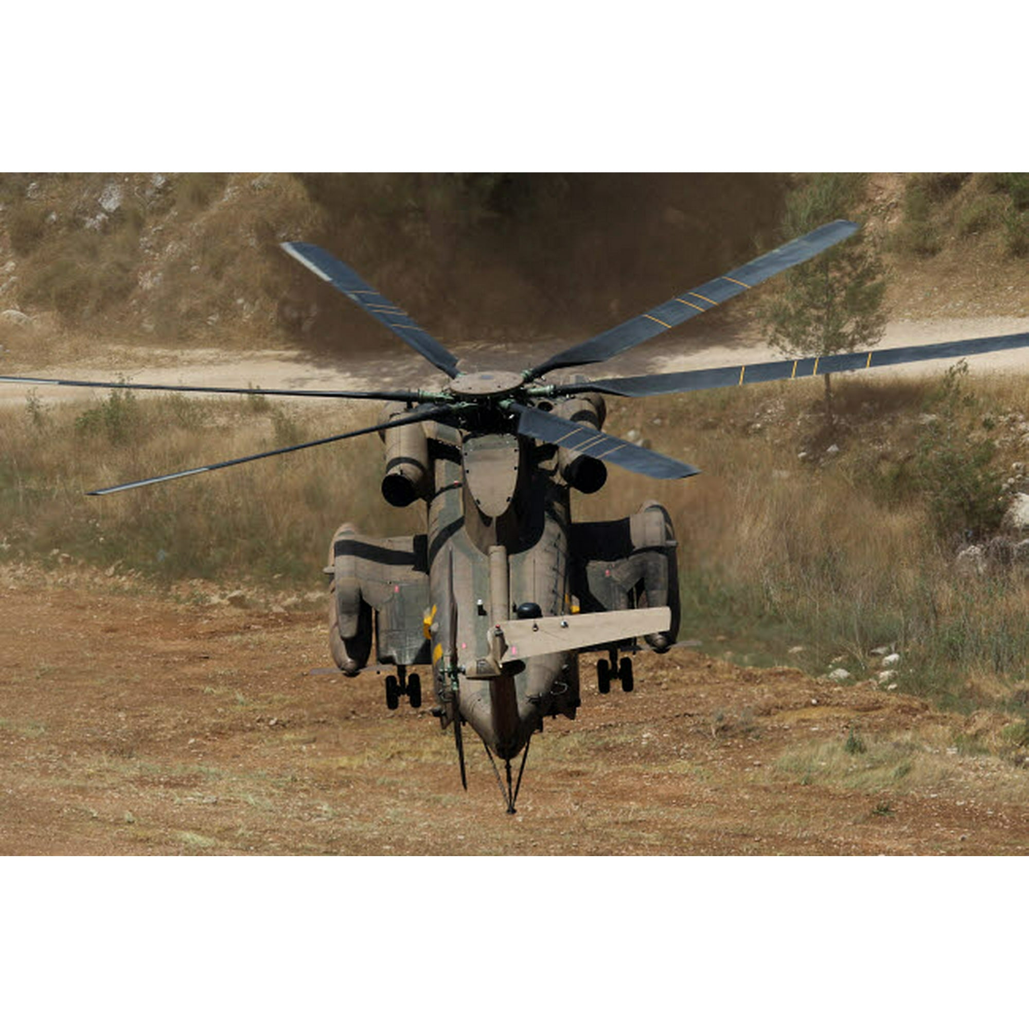 Rear view of an Israeli Air Force CH-53 Yasur helicopter Poster - Main Image