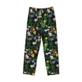 thumbnail image 6 of Uemuo Chamomile Pattern Men's Wide Leg Palazzo Lounge Pants with Pockets Light Weight Loose Comfy Casual Pajama Pants-X-Large, 6 of 9