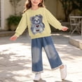 thumbnail image 5 of LvhaoGJOB Little Kids Girls 2-Piece Outfit Set - Multi-Pocket, Fleece Lined, Elastic Waist, 5 of 6