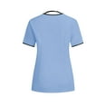 thumbnail image 4 of Gytharion Medical Scrub Sets for Women Short Sleeve V Neck Scrub Top and Stretch Pant Womens Professional Nursing Uniform Workwear with Pockets, 4 of 8