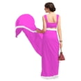 thumbnail image 4 of Women's Georgette Partywear Saree Ruffle Frill Sari with Readymade Blouse , Color: Light Pink | Size: 36, 4 of 6