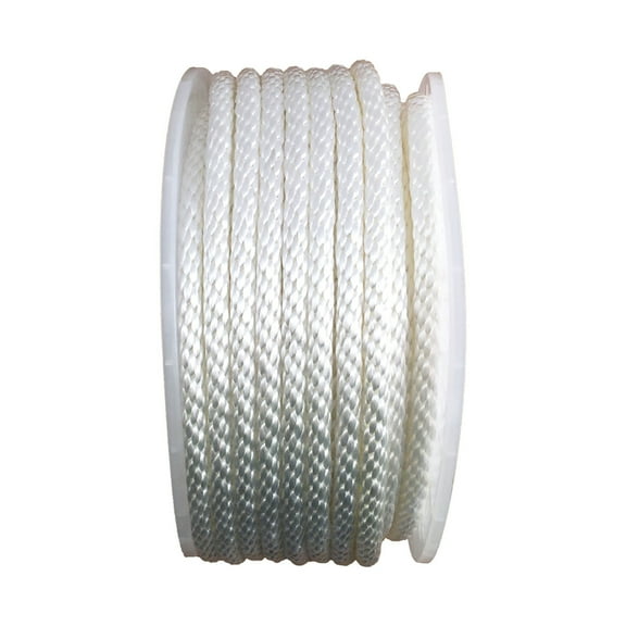 Koch 3/8 in. D X 125 ft. L White Solid Braided Nylon Rope