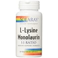 thumbnail image 1 of Solaray L-Lysine Monolaurin 1:1 1:1 VCapsules | 60 Count, 1 of 2