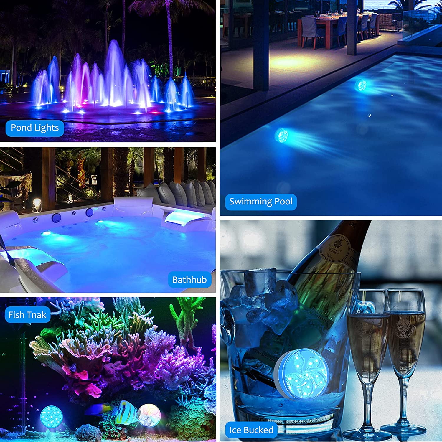 submersible hot tub lights