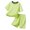 Z-07Green, variant on Ruyang Kids Cotton 2 Piece Matching Set for Boys Girls Short Sleeve Top   Drawstring Shorts Athletic Outfits Loose Lounge Set