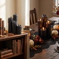thumbnail image 4 of Clearance! Halloween Drip Candle Figurines, Gothic Resin Faux Wax Candle Set Tabletop Decoration, Black Spooky Candle Decor for Mantel Shelf Party Home Decor, 4 of 5