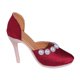 thumbnail image 3 of Zapatos para muñecas BJD, accesorios, zapatos de moda, tacones altos en miniatura rojo, 3 of 9