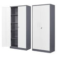thumbnail image 1 of STANI Metal Garage Storage Cabinet with 2 Doors and 5 Adjustable Shelves - 71" Steel Lockable File/Locking Tool Cabinets for Office,Home,Gym,School, 1 of 12