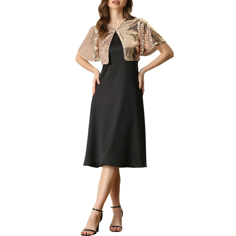 Gold shrugs shop for dresses