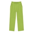thumbnail image 2 of Toddler Girl Pants Size 13-14Y Kids Stretch Soft Casual Trousers Elastic Waist Solid, 2 of 5