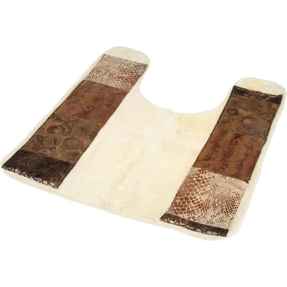 Zahari Home Zambia Animal Print Bathroom Contour Classic Luxury Bath Rug Contemporary Decor Beautiful Shower Mat Unique Design Stylish Bathroom Contour Bath Shower Tub Decor Western Country