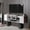 White, variant on Paldi Modern Open Shelves Floating TV Stand up to 61" TVs, White Veneer
