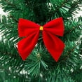 thumbnail image 5 of Red Bow Flocking Soft Texture Christmas Tree Accessories Christmas Decorations Gift Box Bow 12/24/36/48Pcs, 5 of 6