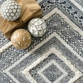 thumbnail image 4 of nuLOOM Simbo Greek Eye Trellis Area Rug, 5' x 8', Gray, 4 of 4