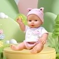 thumbnail image 4 of Toddler Toys Kids Toy Gifts QTOCIO 11.02in Voice Talking Vinyl Simulation Doll Soft Rubber Baby Toys Kindergarten Early Education Dolls Children's Playmate, 4 of 6