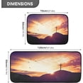 thumbnail image 4 of GZHJMY Cross Erected on The Hillside Kitchen Rug,Set of 2 Decoration Non Skid Washable Soft Super Absorbent Anti Kitchen Floor Mats for Kitchen Office Laundry Room Bathroom (19"x27"+19"x47"), 4 of 7