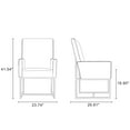 thumbnail image 2 of Manhattan Comfort Element 18.9" Velvet Dining Armchair in Blue, 2 of 2