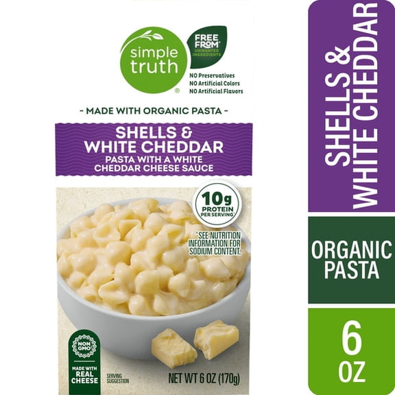 Simple Truth White Cheddar Shells and Cheese 6 oz